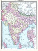British India, World Atlas 1913